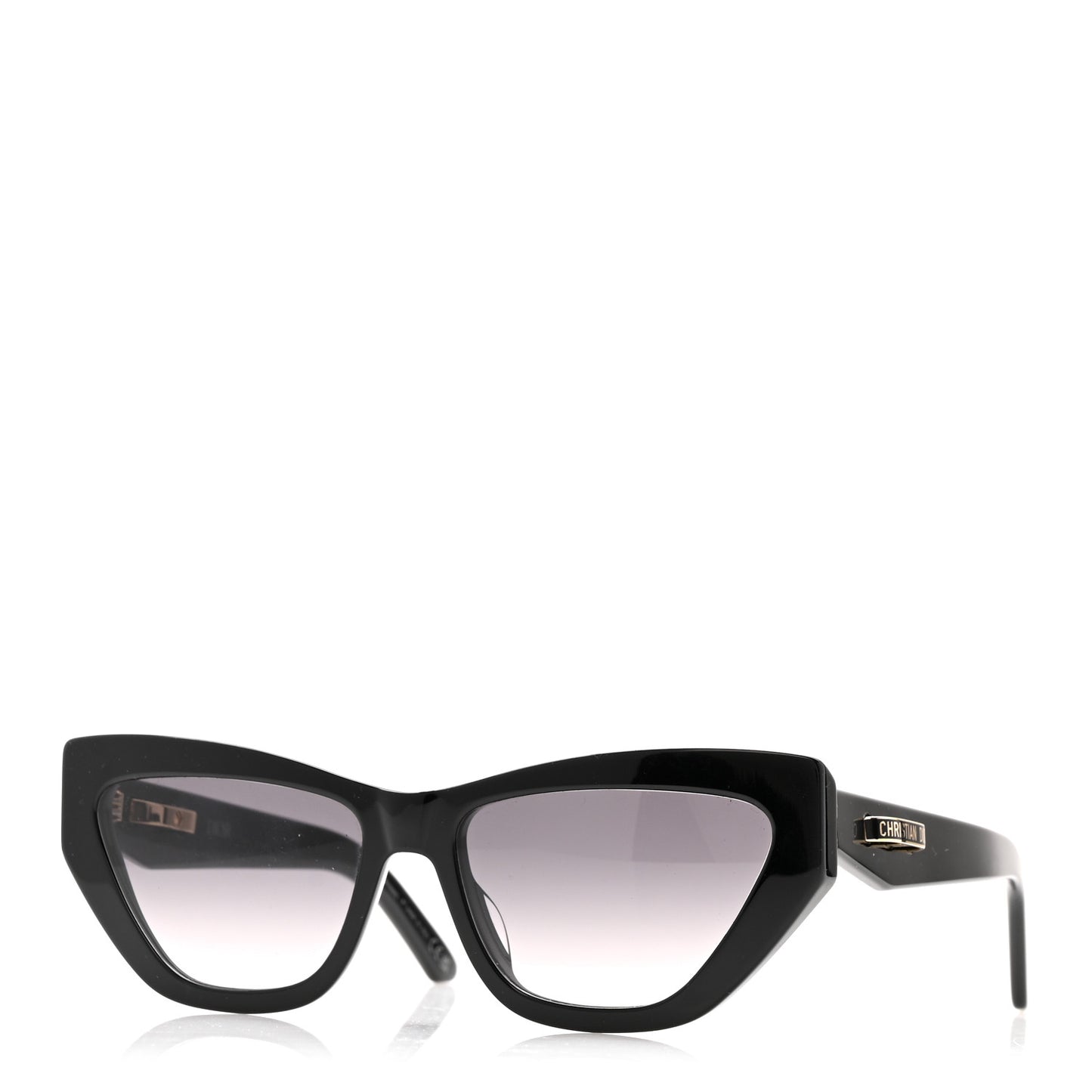 Acetate CDior B6I Cat Eye Sunglasses Black