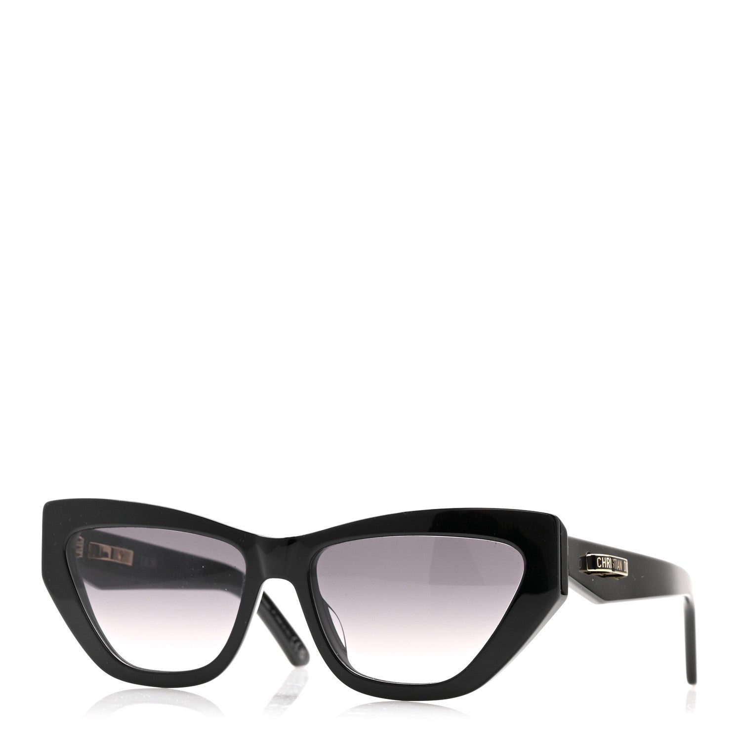 Christian Dior Acetate CDior B6I Cat Eye Sunglasses Black 1 of 9