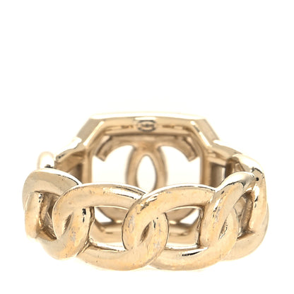 Chanel Pearl CC Vendome Ring 54 6.75 Gold 3 of 4