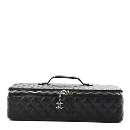 Chanel Lambskin Quilted Large Jewelry Case Black 3 of 11