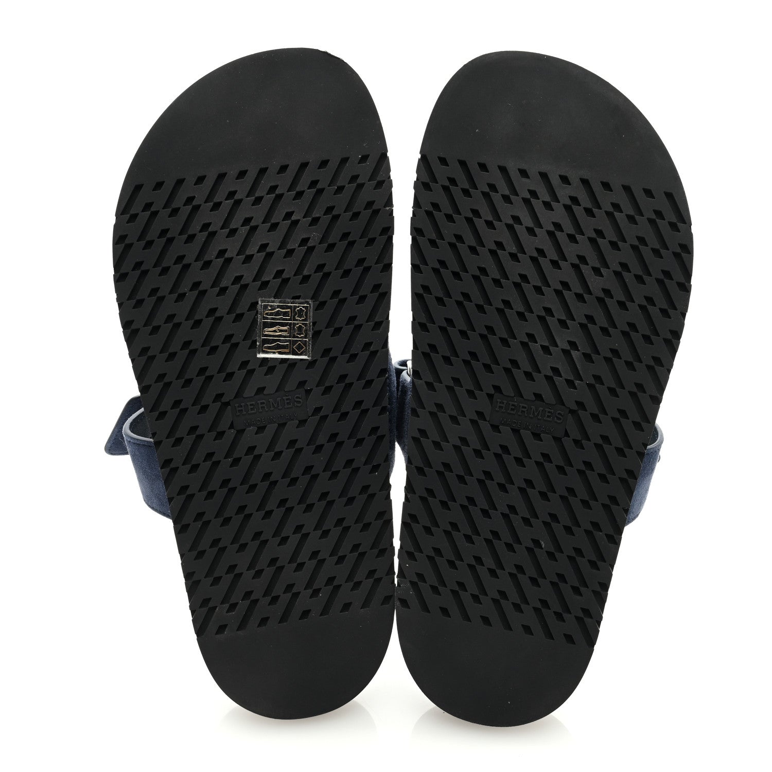 Hermes Suede Goatskin Womens Chypre Sandals 36.5 Bleu Celeste 5 of 9