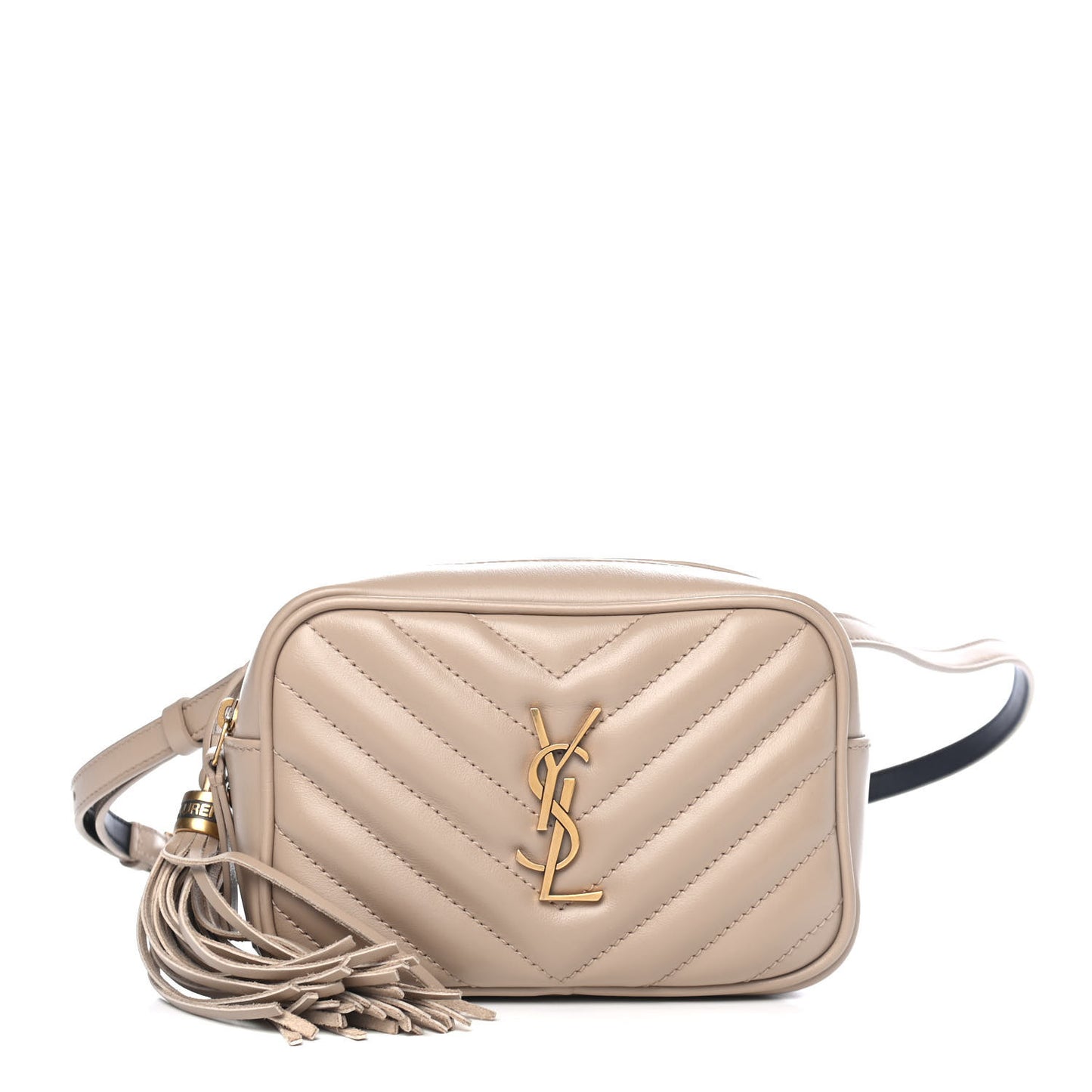 Calfskin Matelasse Monogram Lou Belt Bag Light Natural