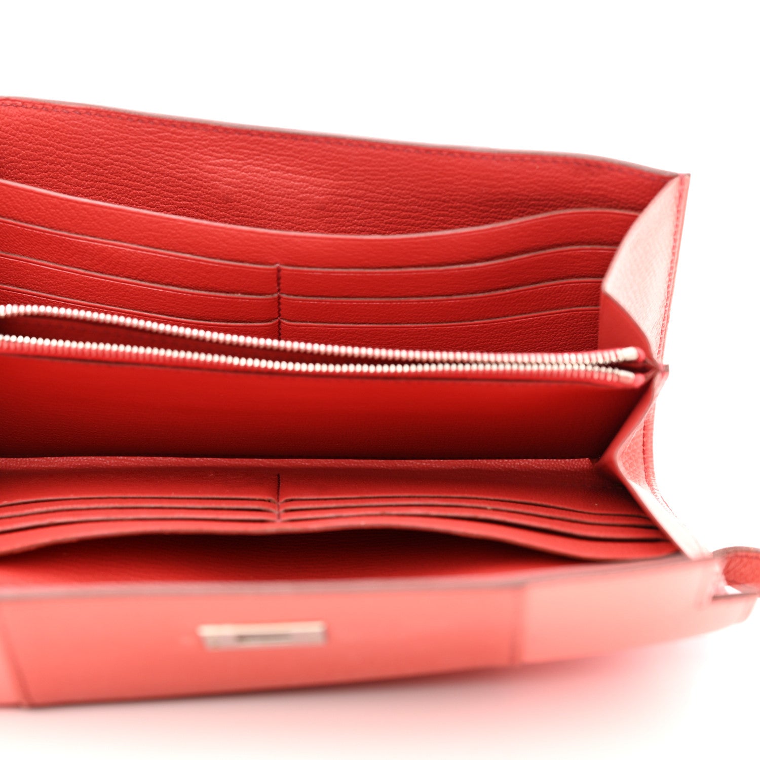 Hermes Epsom Flag Kelly Longue Wallet Corail Flamingo 5 of 9