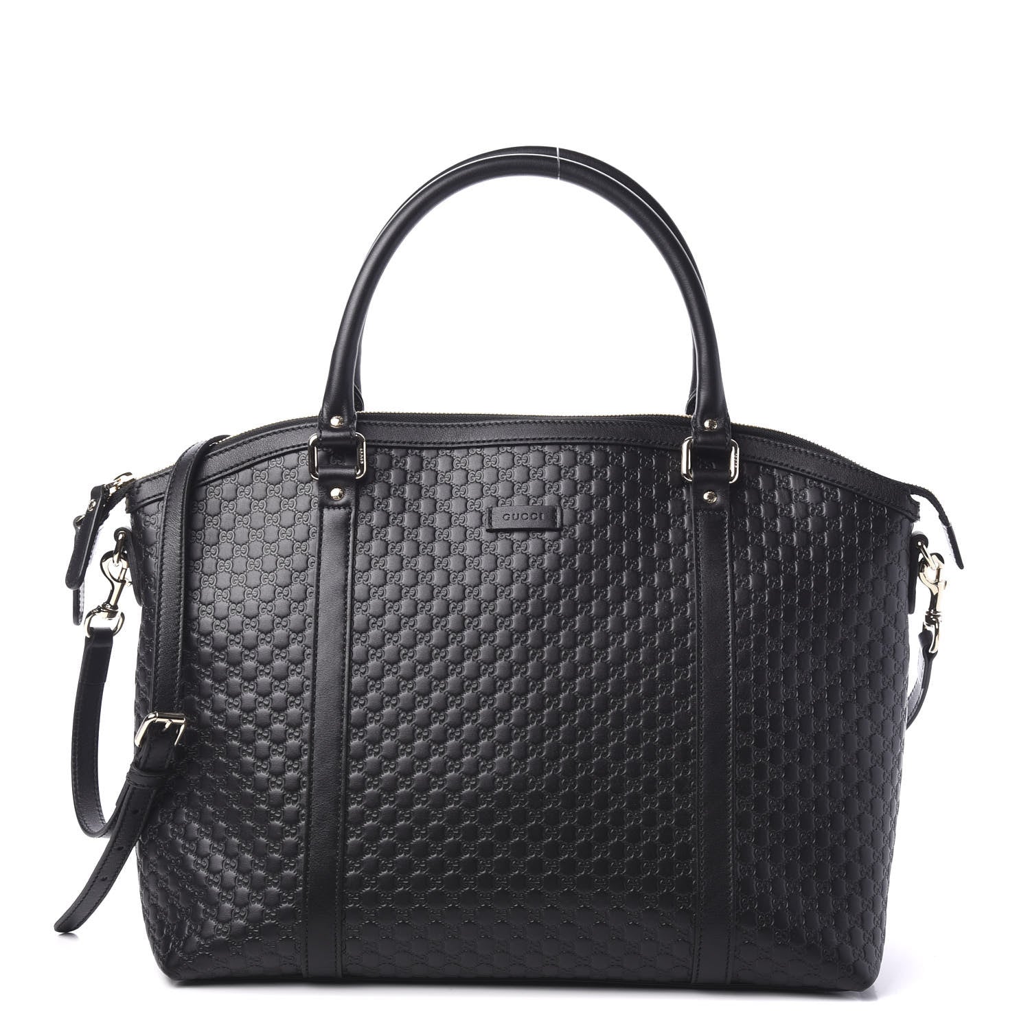 Gucci Soft Microguccissima Large Dome Satchel Black 1 of 9