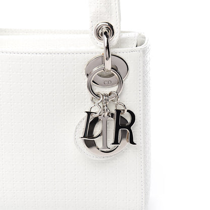 Christian Dior Patent Micro-Cannage Mini Lady Dior White 12 of 13