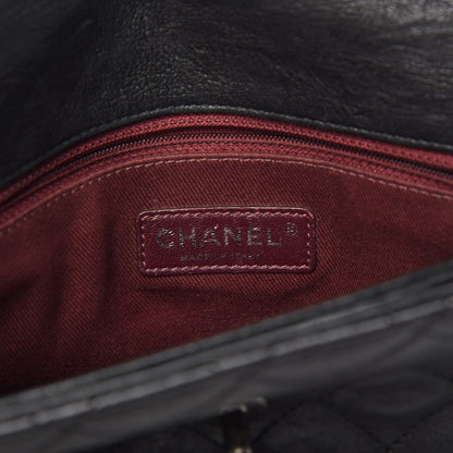 Chanel Sheepskin Quilted Jumbo Easy Flap Black 6 of 8