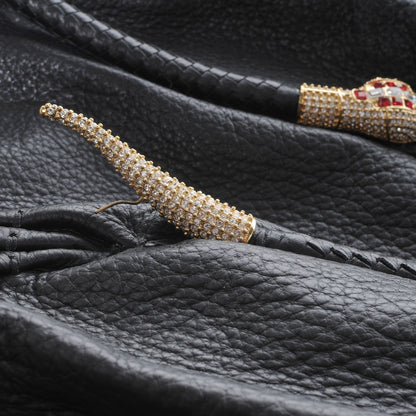 Valentino Garavani Leather Serpent Tote Black 11 of 11