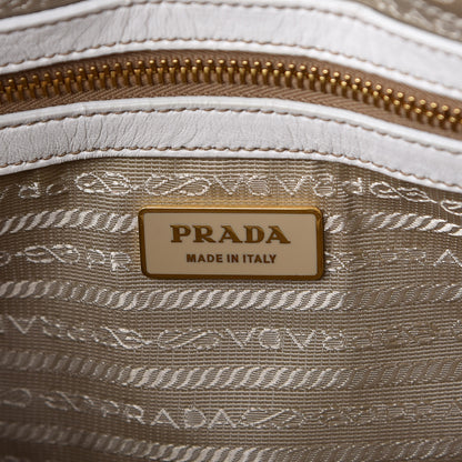 Prada Nappa Dressy Gaufre Messenger Talco 6 of 6