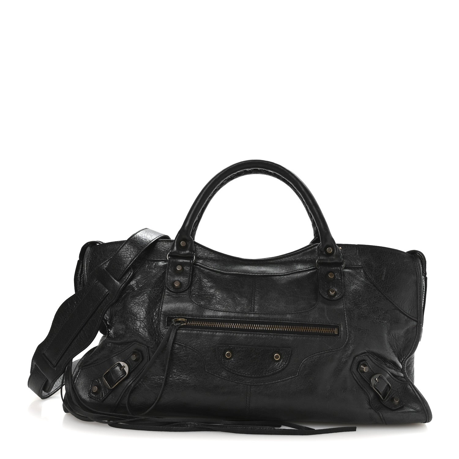 Balenciaga Agneau Classic Hardware Part Time  Black 1 of 12