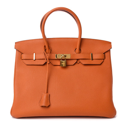 Hermes Togo Birkin 35 Orange 1 of 11