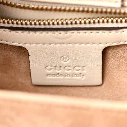 Gucci Calfskin Medium Sylvie Top Handle Tote White 6 of 12