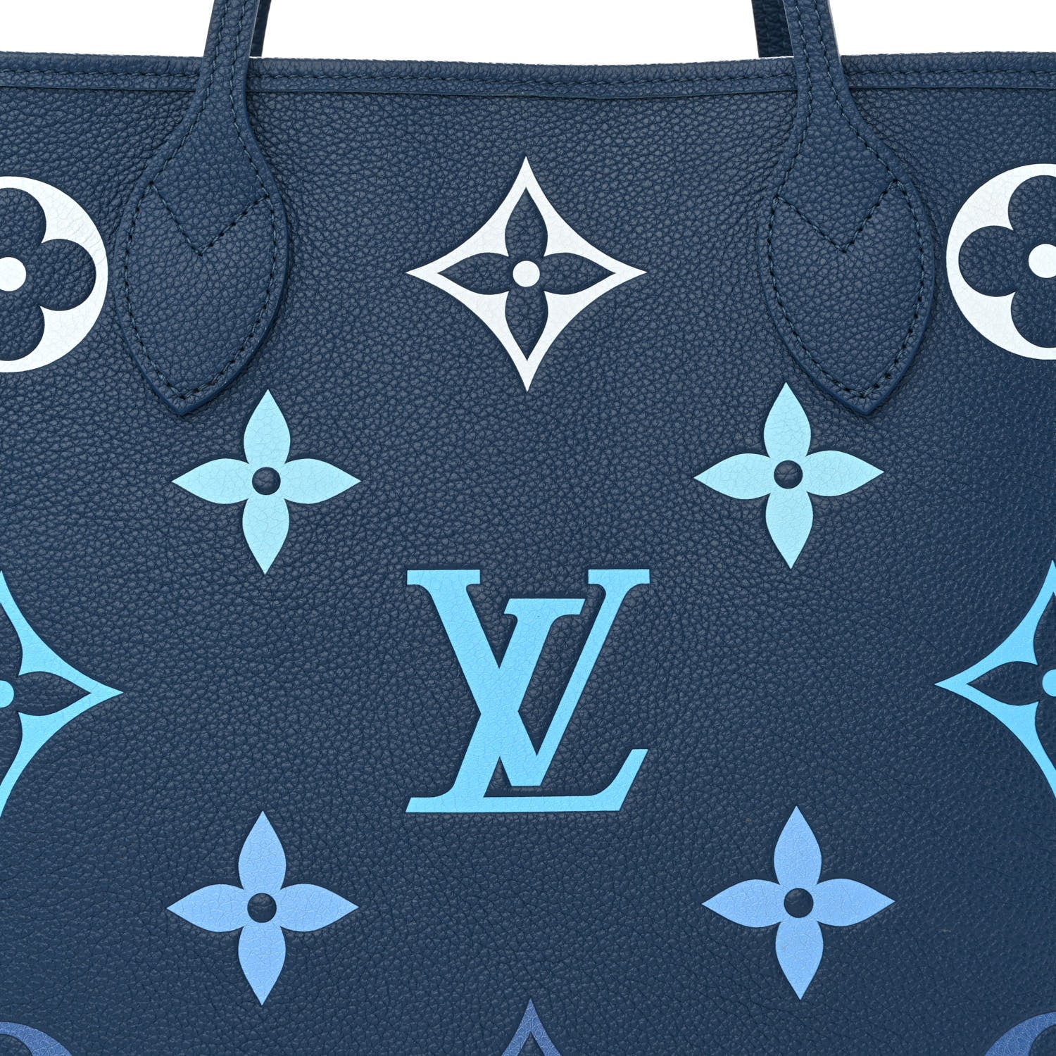 Louis Vuitton Empreinte Monogram Giant Neverfull MM Degrade Bleu 9 of 12