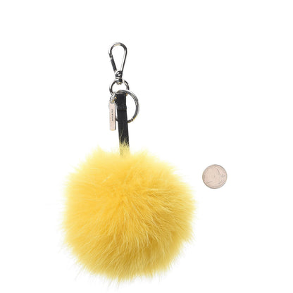 Fendi Fox Fur Smiley Bag Charm Yellow 2 of 8