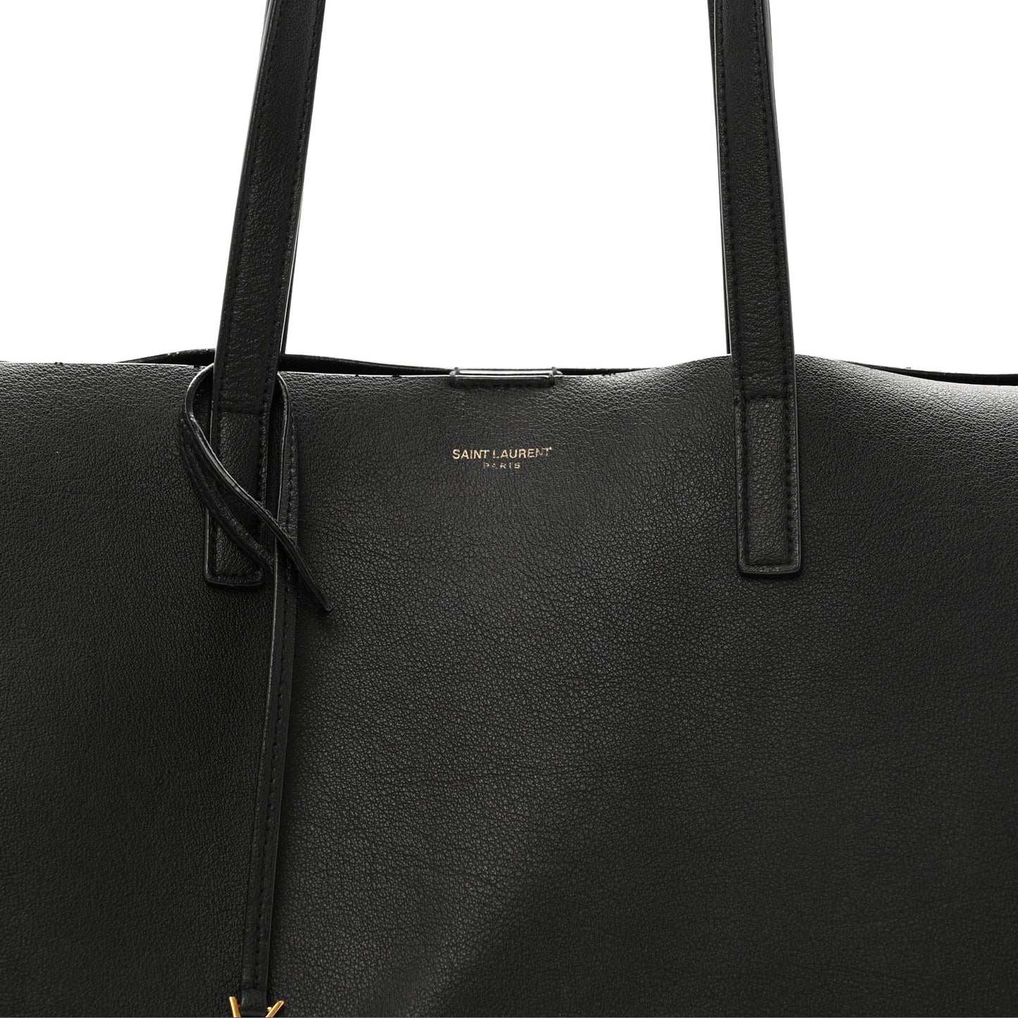 Calfskin Large Shopping Tote Black