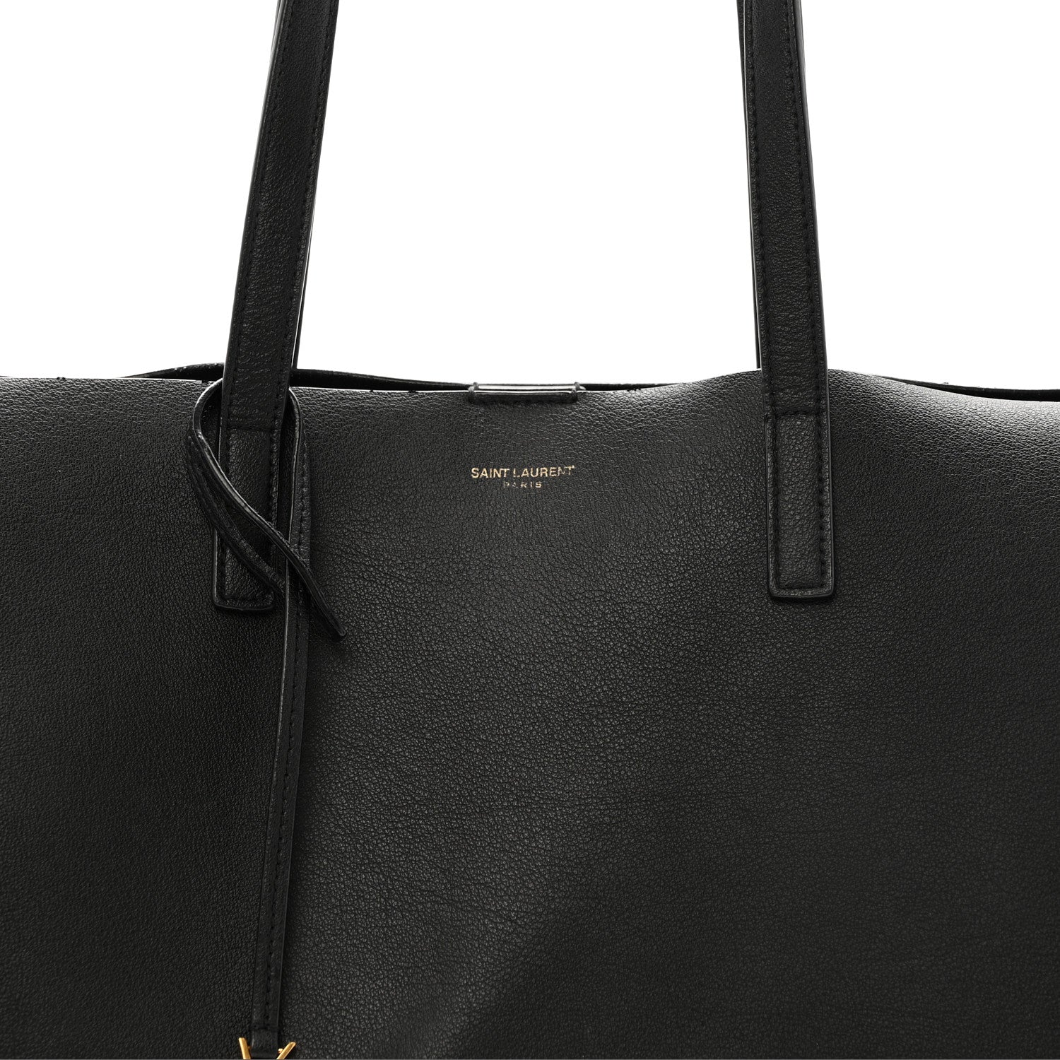 Saint Laurent Calfskin Large Shopping Tote Black 8 of 12