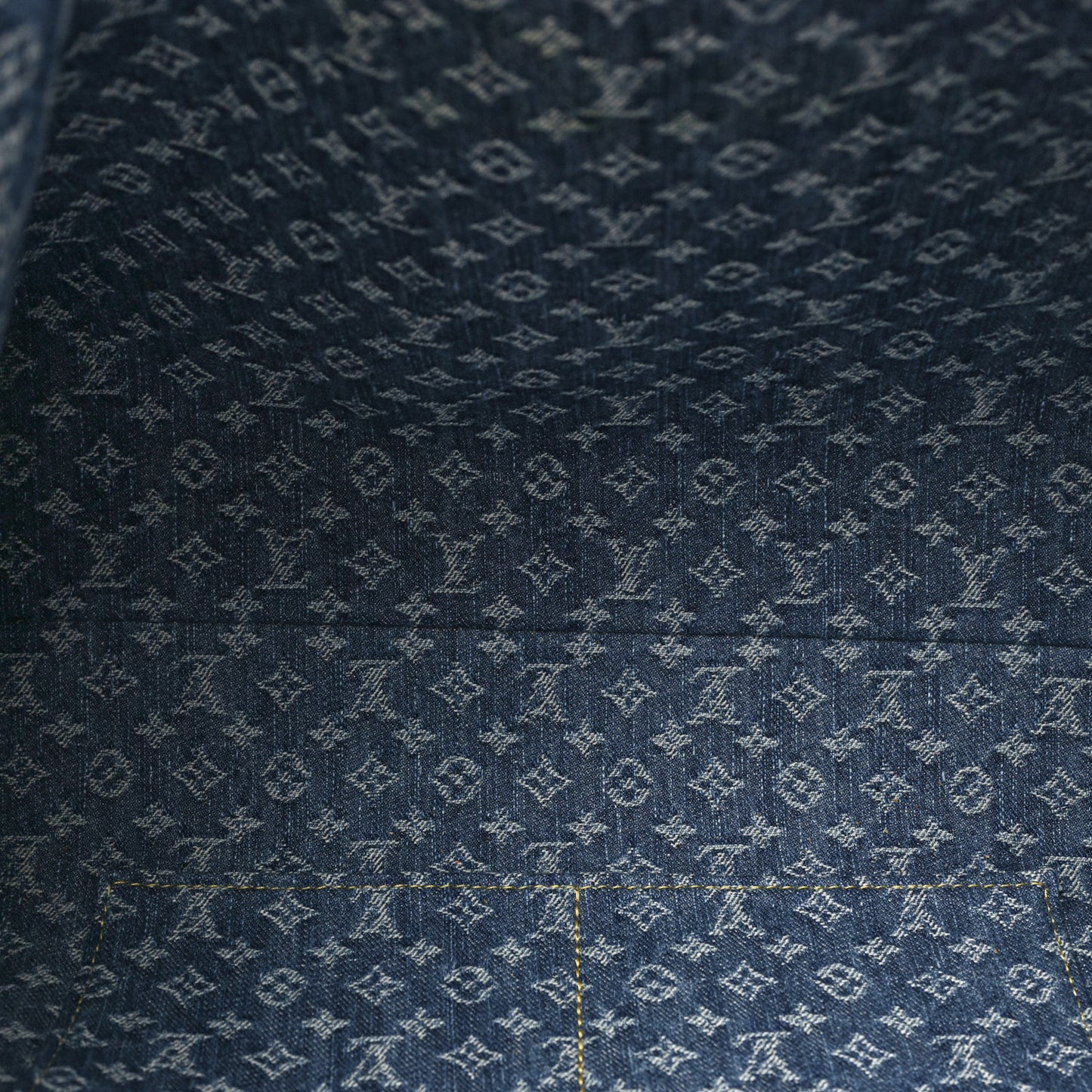Monogram Denim CarryAll MM Blue
