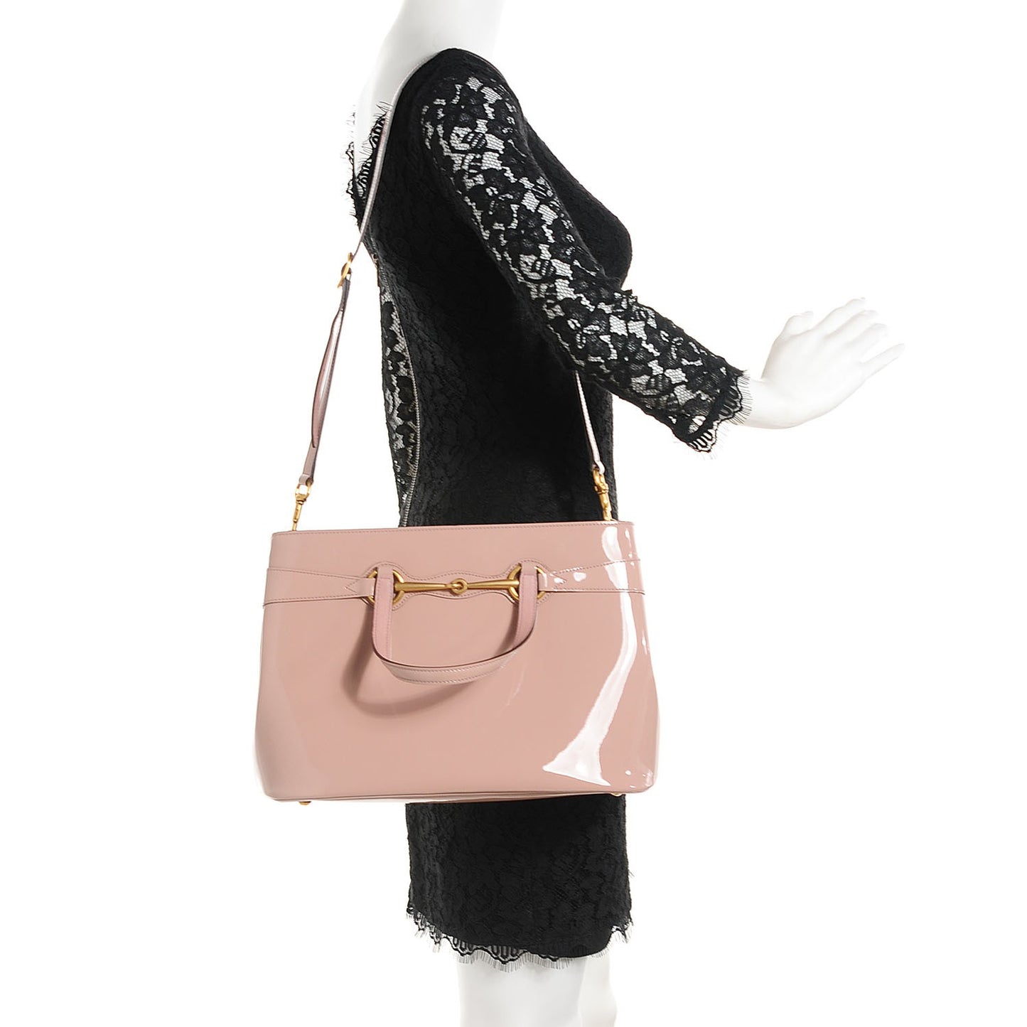 Patent Medium Bright Bit Top Handle Tote Dark Cipria