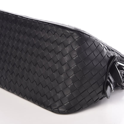 Bottega Veneta Nappa Intrecciato Chain Shoulder Bag Black 10 of 11