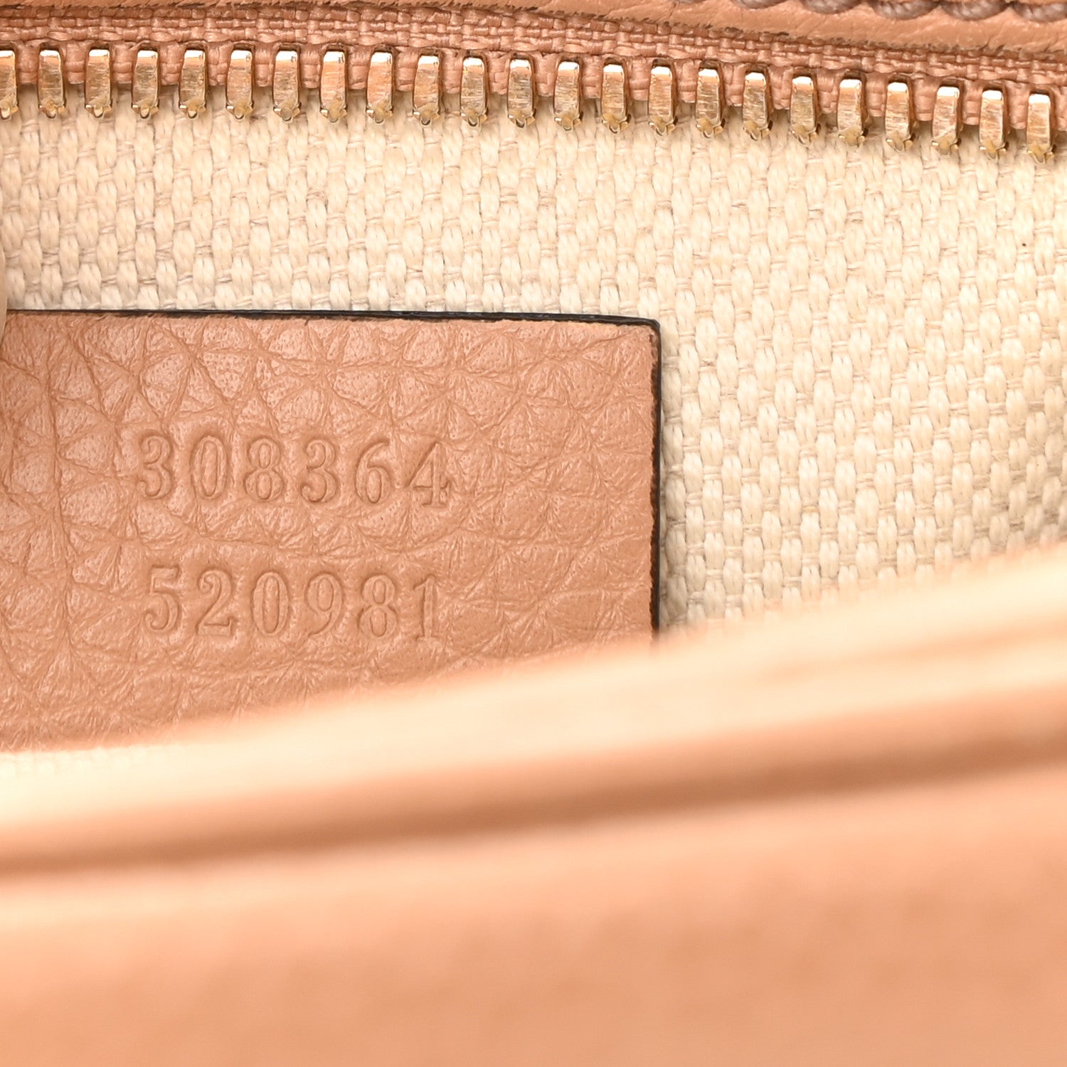 Gucci Pebbled Calfskin Small Soho Disco Bag Camelia 7 of 11
