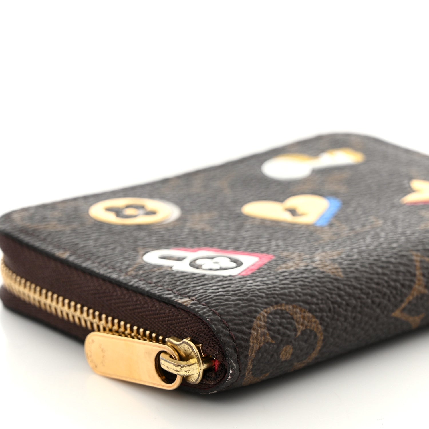 Louis Vuitton Monogram LV Love Lock Zippy Coin Purse 8 of 9