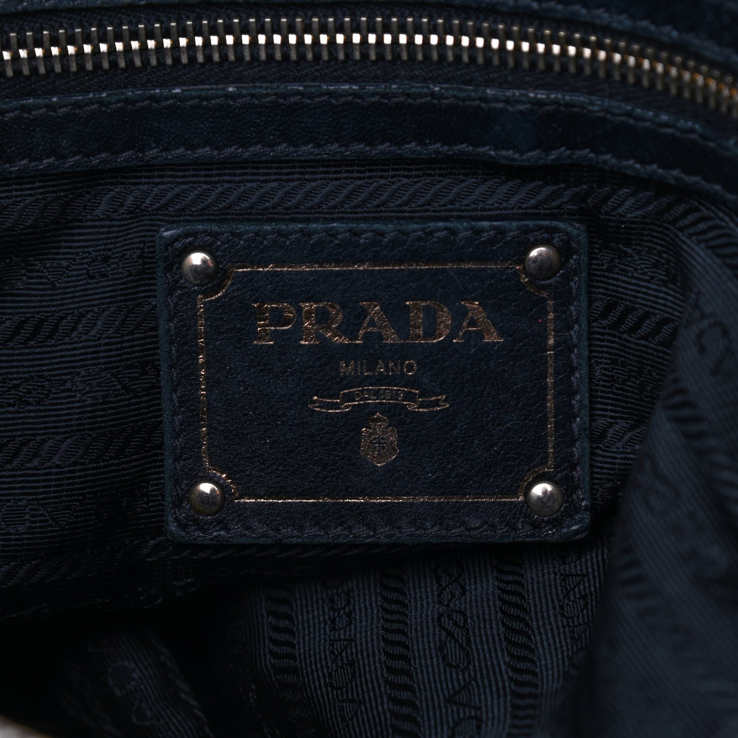 Prada Tessuto Nylon Soft Calfskin Tote Black 6 of 23