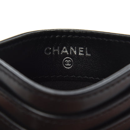 Chanel Calfskin Quilted Diamond Card Holder Black 5 of 8