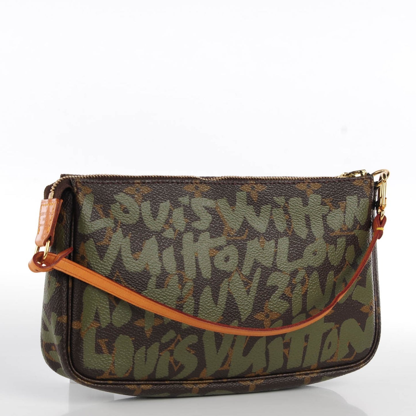Monogram Graffiti Pochette Accessories Kaki