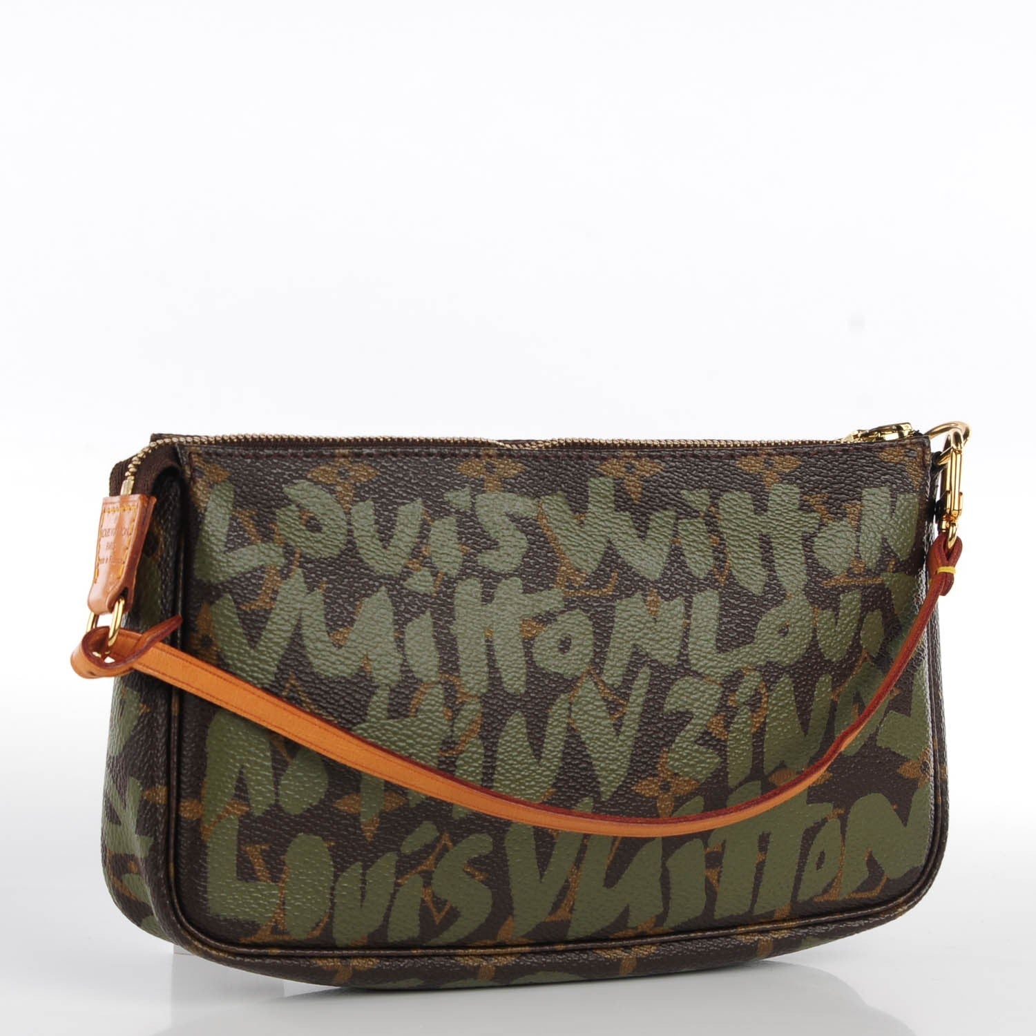 Louis Vuitton Monogram Graffiti Pochette Accessories Kaki 3 of 7