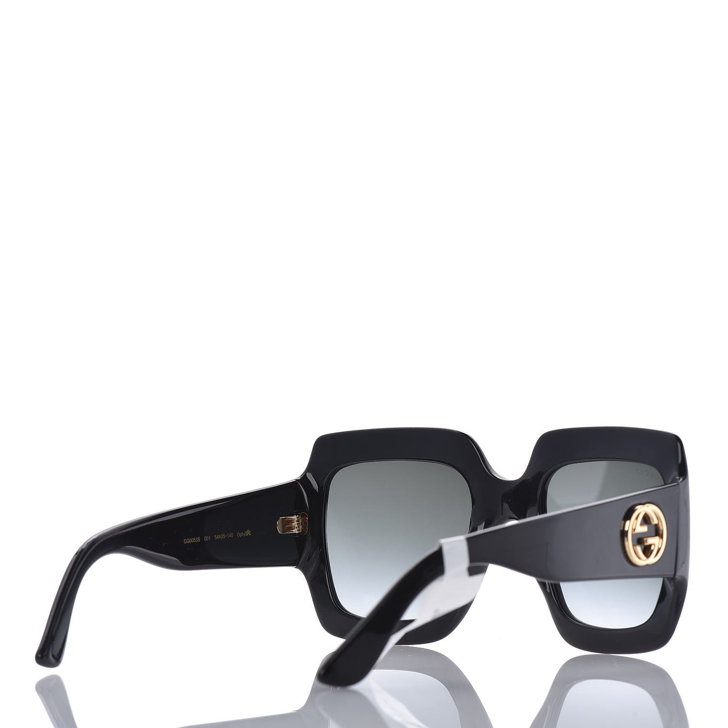 Acetate Square Frame Sunglasses GG0053S Black