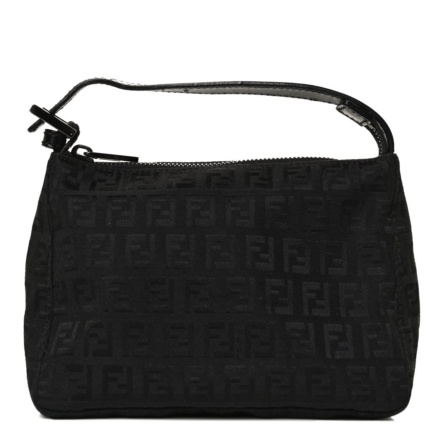Fendi Zucchino Mini Pochette Black 1 of 15