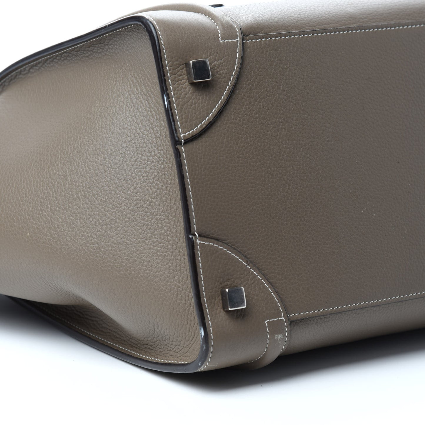 Drummed Calfskin Mini Luggage Souris