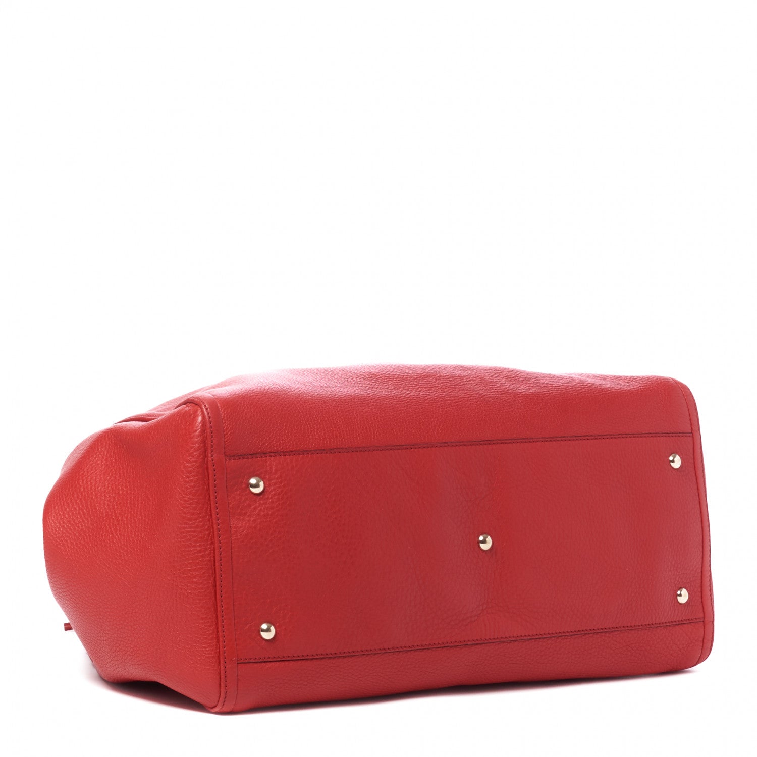 Gucci Pebbled Calfskin Large Soho Shoulder Bag Red 4 of 10