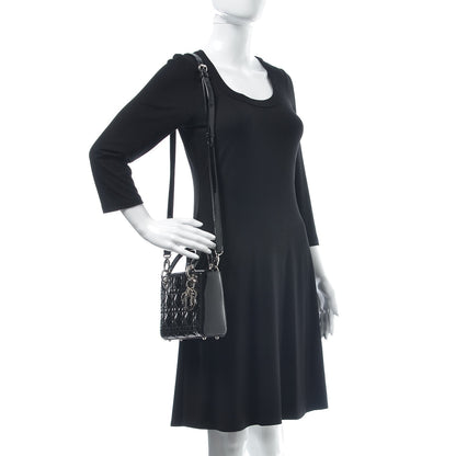 Christian Dior Patent Cannage Mini Lady Dior Black 2 of 8