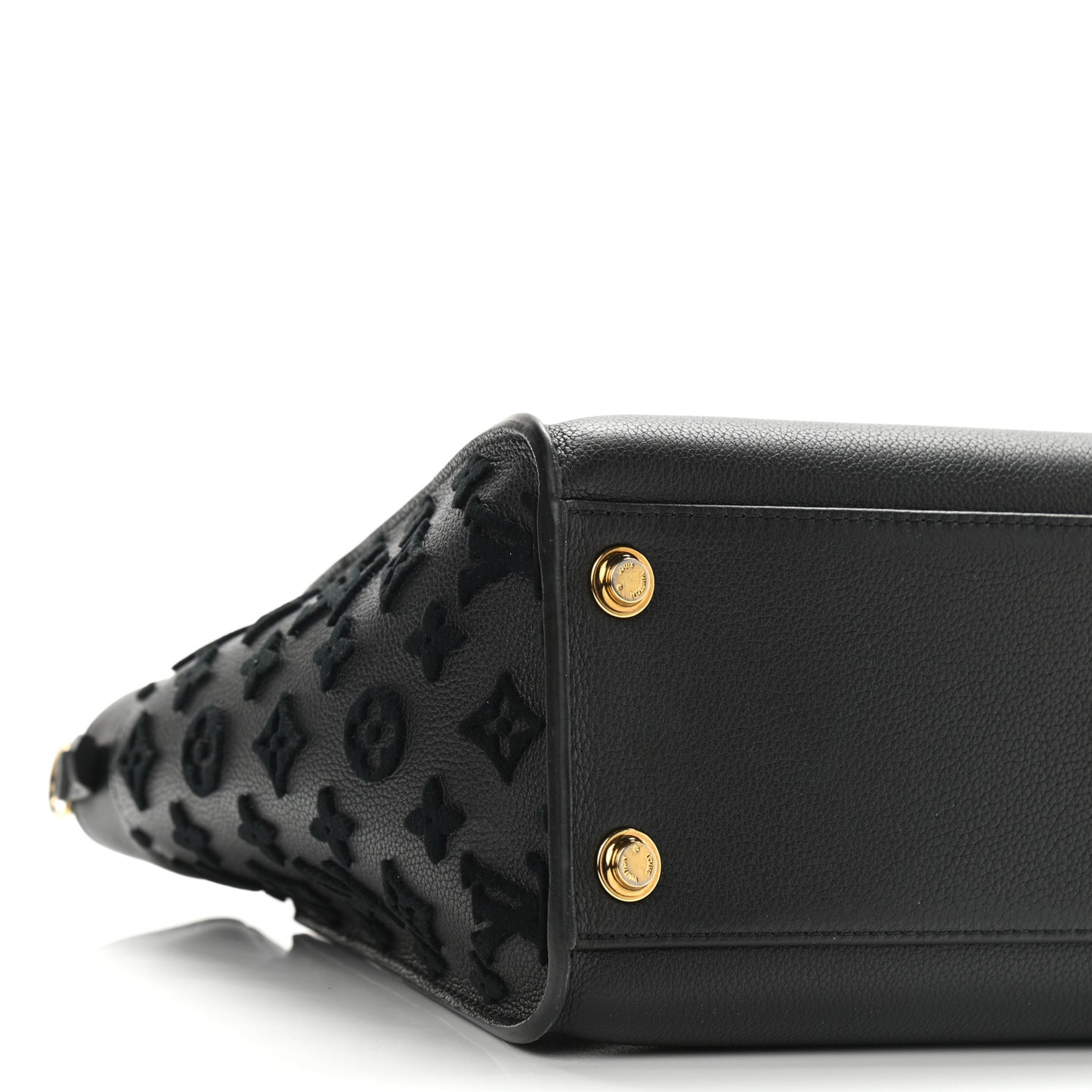 Calfskin Monogram Tufting On My Side Black