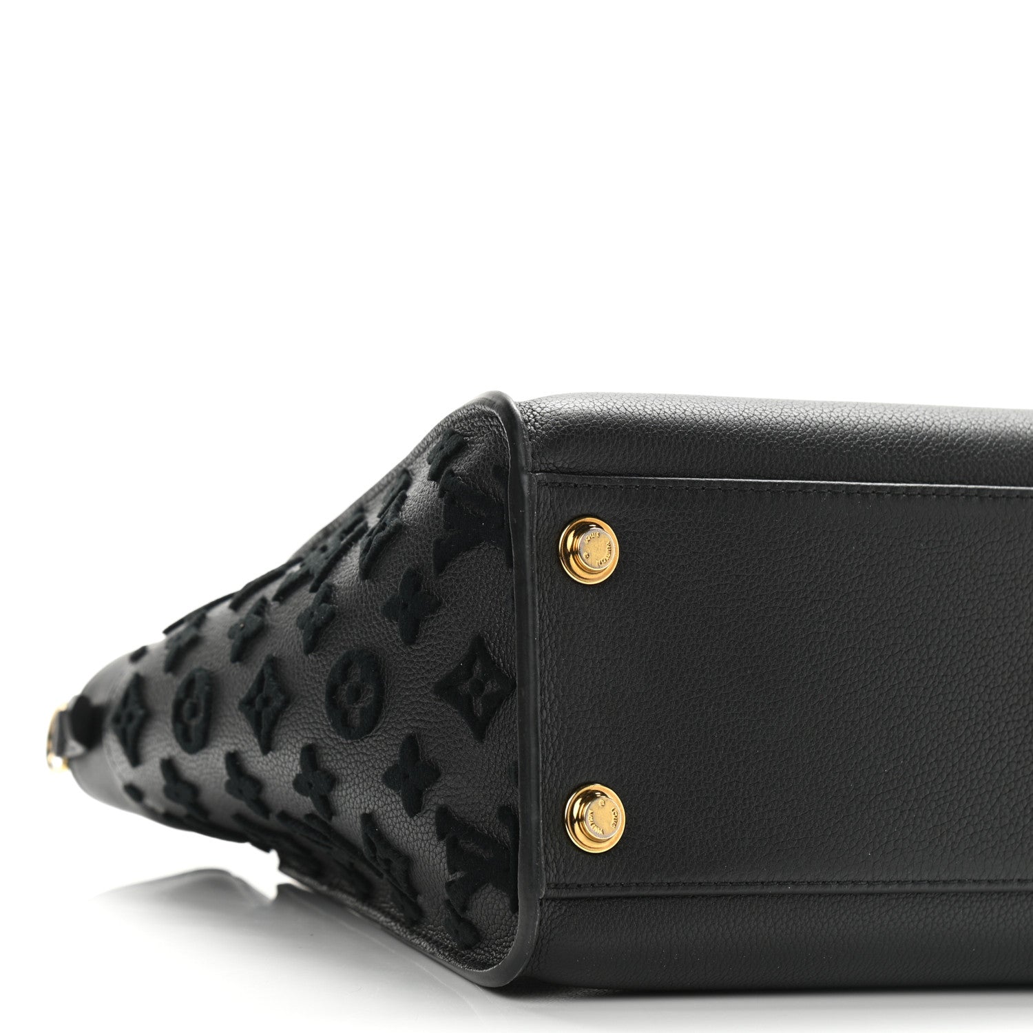 Louis Vuitton Calfskin Monogram Tufting On My Side Black 8 of 10