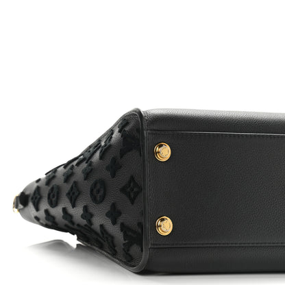 Louis Vuitton Calfskin Monogram Tufting On My Side Black 8 of 10