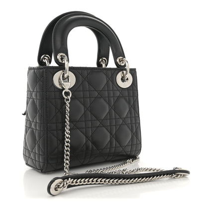 Christian Dior Lambskin Cannage Mini Lady Dior Black 3 of 10