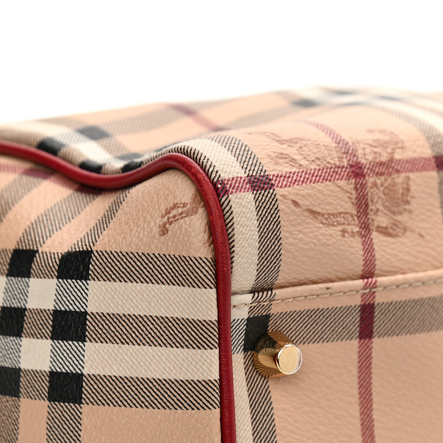 Haymarket Check Small Canterbury Tote Military Red