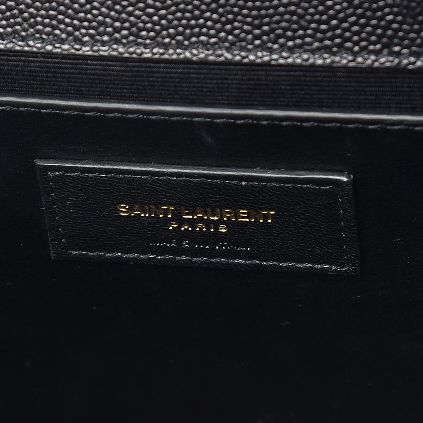 Grain De Poudre Medium Classic Monogram Kate Satchel Black