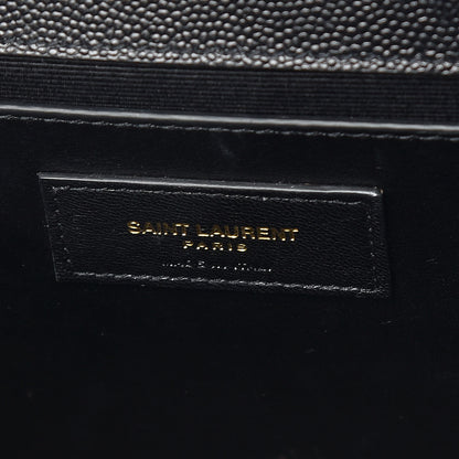 Saint Laurent Grain De Poudre Medium Classic Monogram Kate Satchel Black 9 of 9