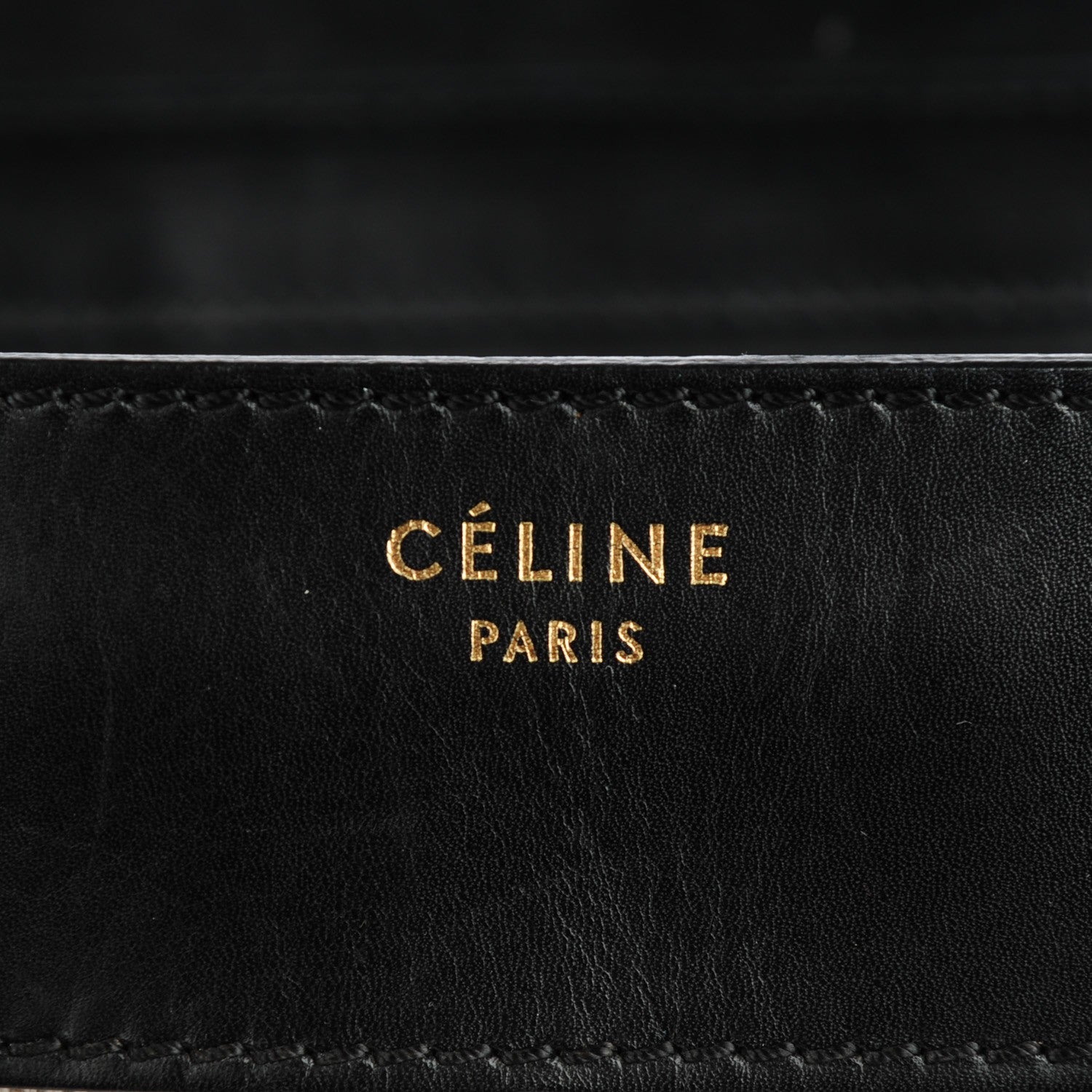 Celine Smooth Calfskin Linen Mini Bi-Color Luggage Natural Black 8 of 8
