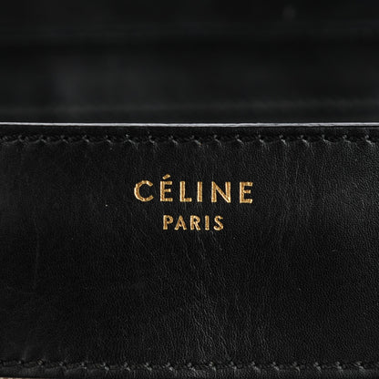 Celine Smooth Calfskin Linen Mini Bi-Color Luggage Natural Black 8 of 8