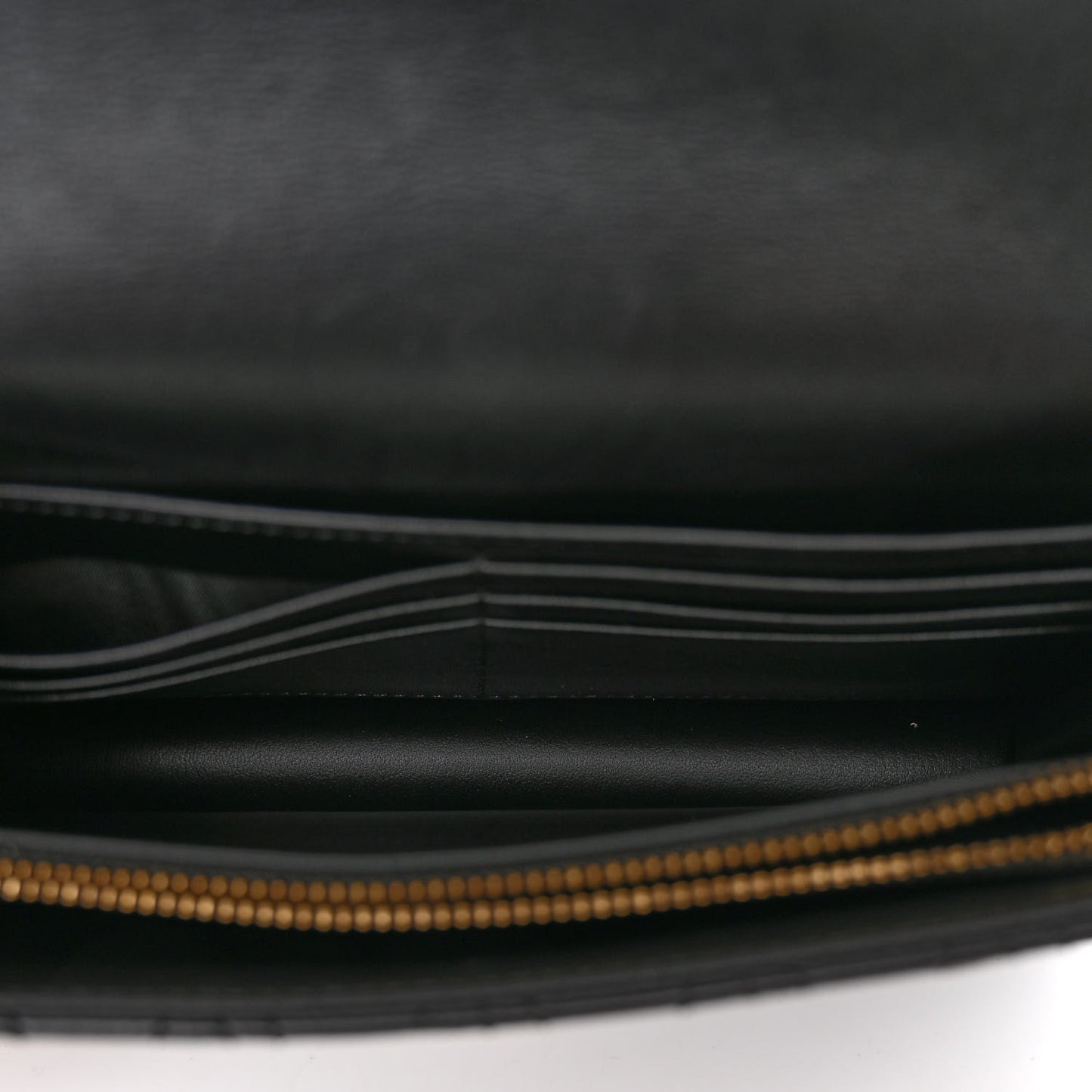 Nappa Quilted Virtus Clutch Bag Black