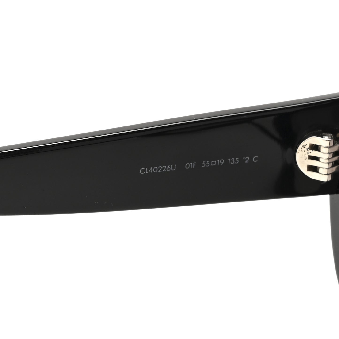 Acetate Triomphe 01 Square Sunglasses CL 40226U Black