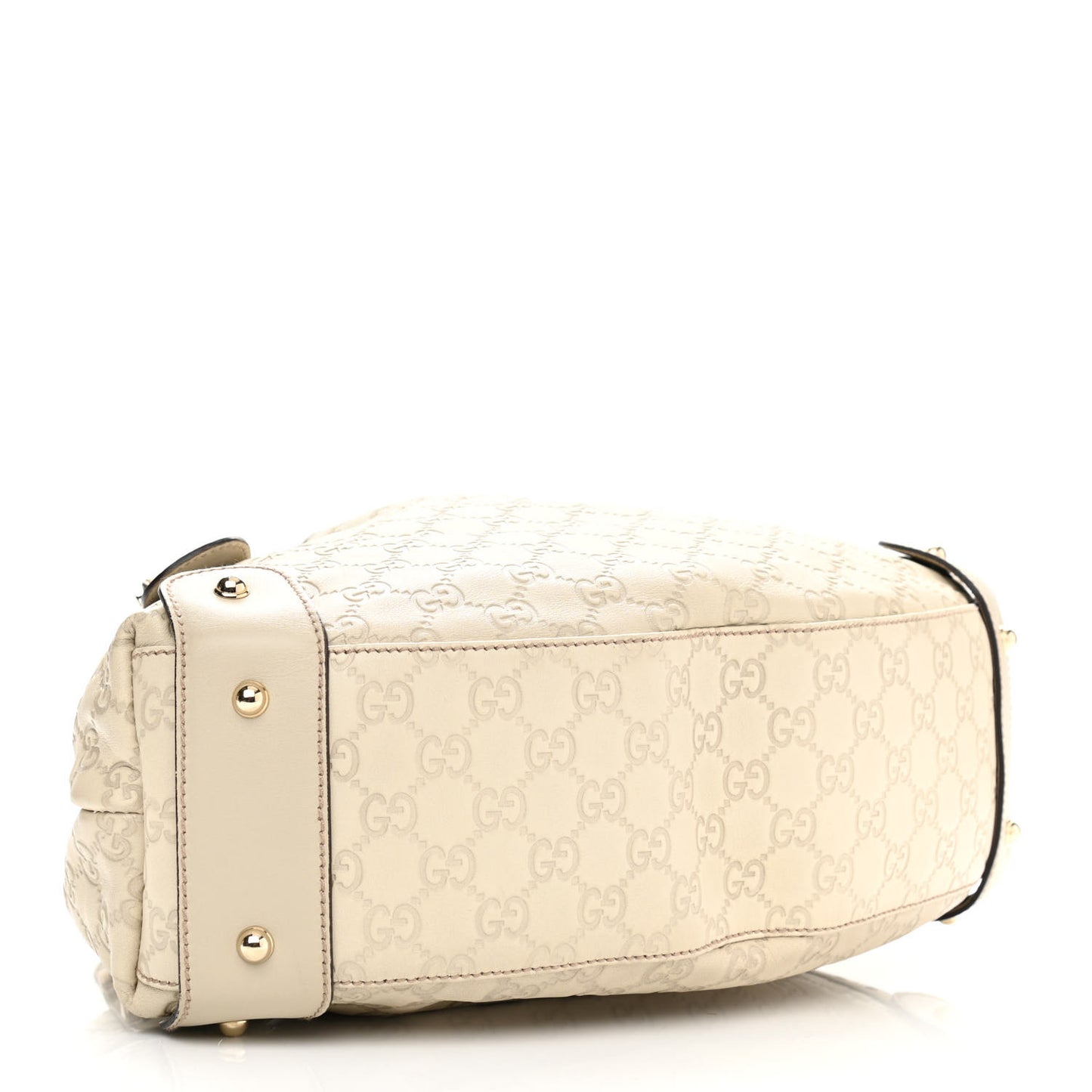 Guccissima Small Pelham Shoulder Bag Off White