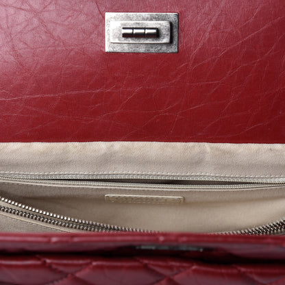 Chanel Aged Calfskin Quilted Reissue 2.55 Tote Red 10 of 10