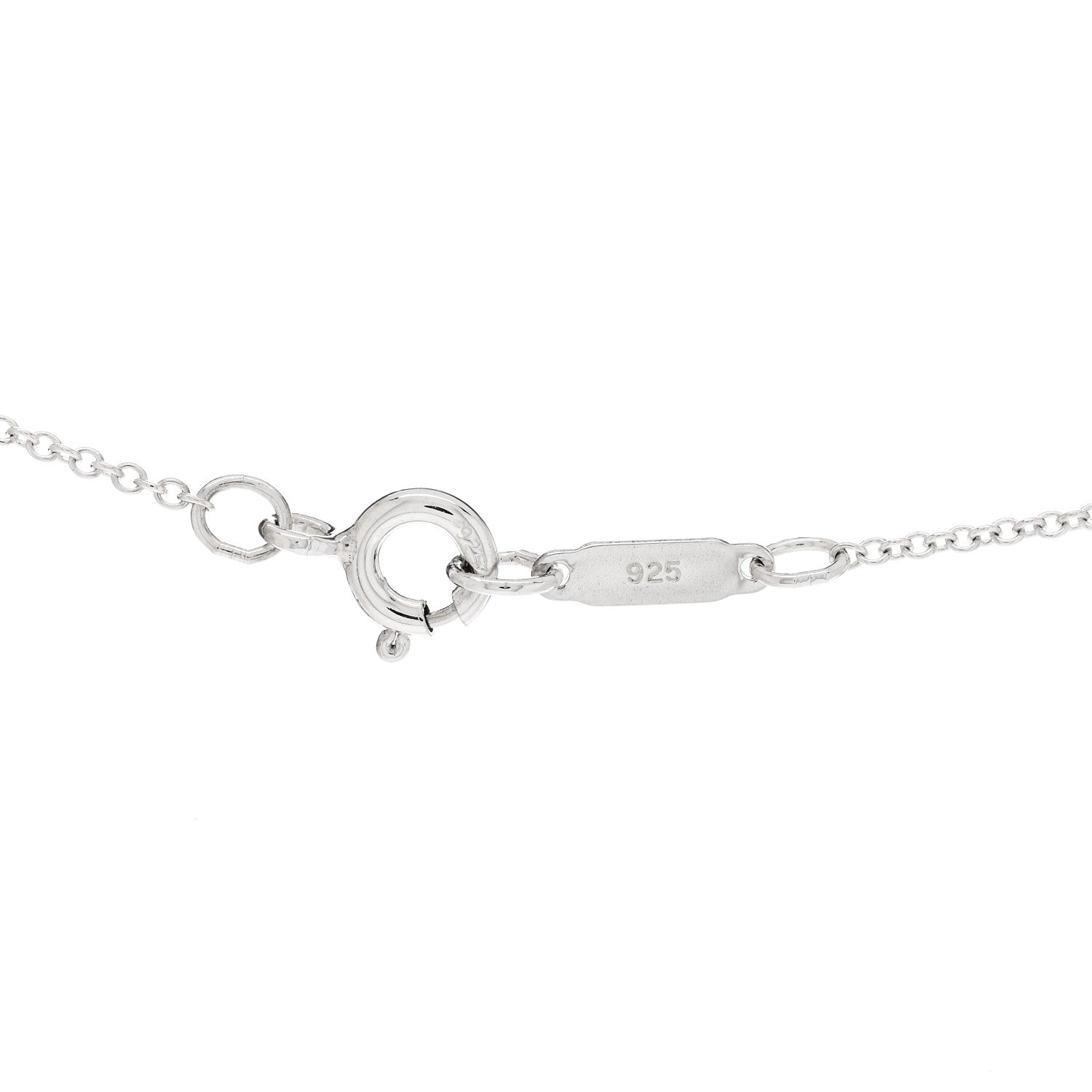 Tiffany Sterling Silver Prasiolite Sparklers Pendant Necklace 5 of 5