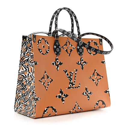 Louis Vuitton Monogram Giant Jungle Onthego GM Ivory 3 of 9