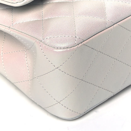 Chanel Iridescent Calfskin Quilted Medium Double Flap White 7 of 8