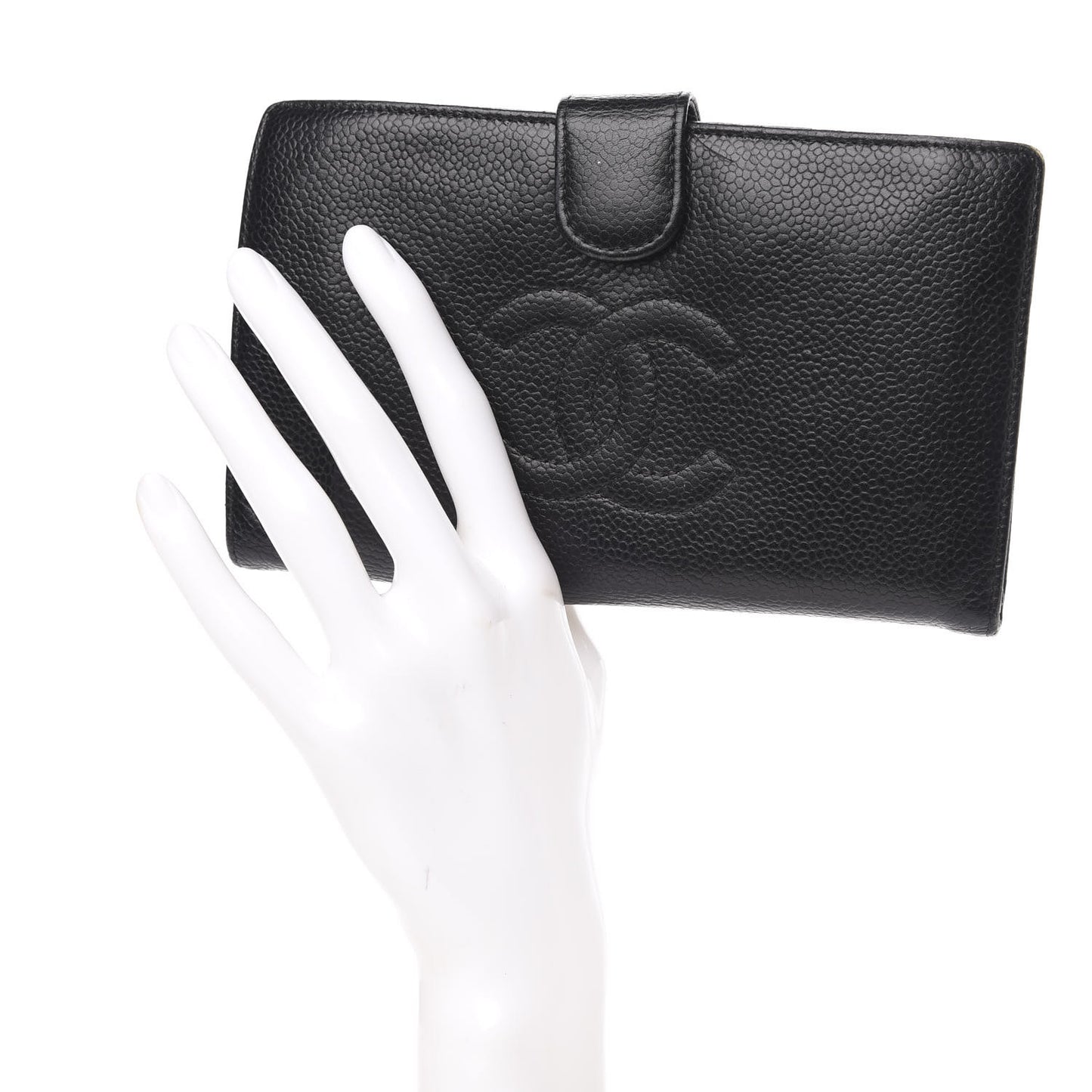 Caviar Timeless CC French Wallet Black